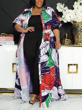 Printed V Neck Maxi Dress